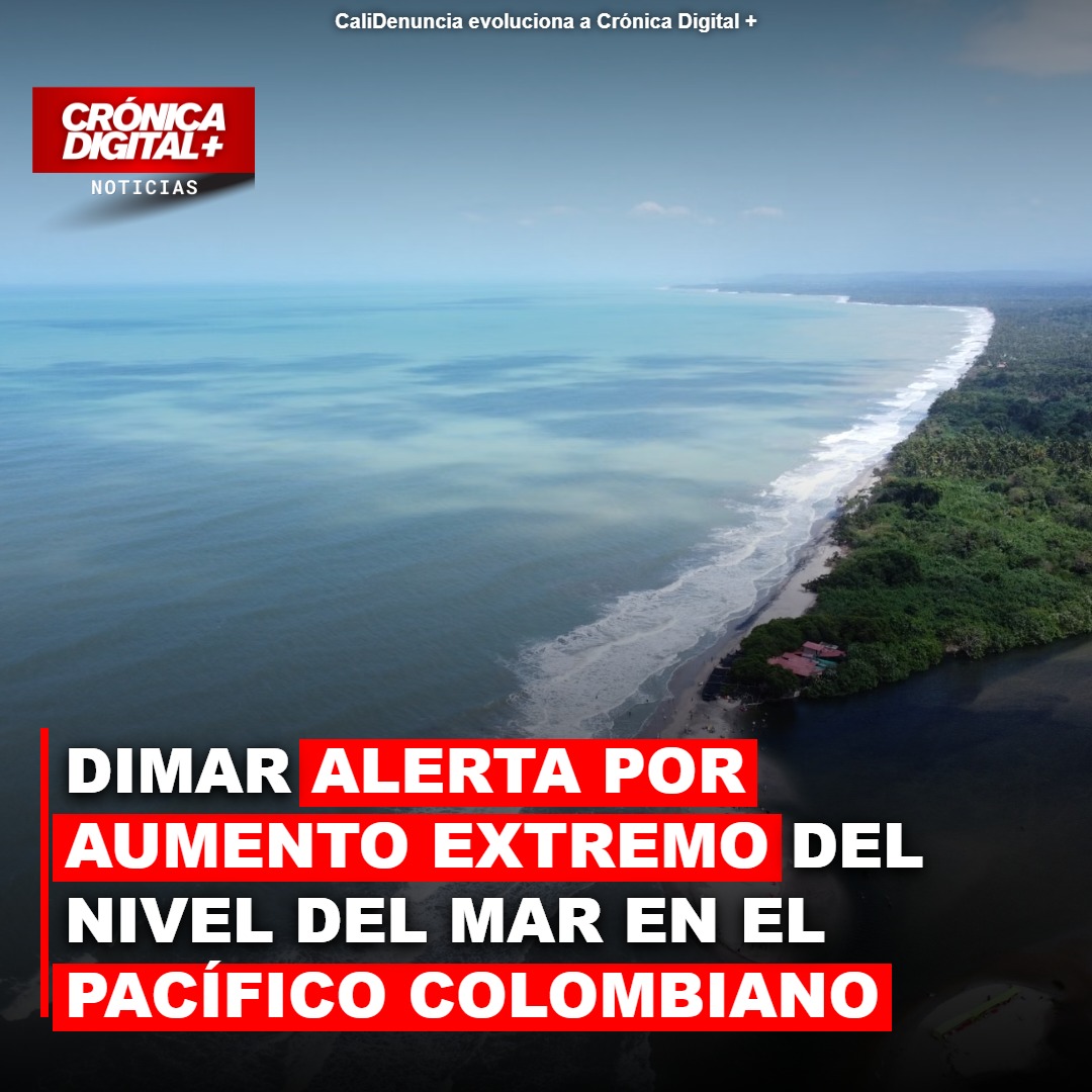 DIMAR advierte riesgo extremo por mareas «puja» en el Pacífico colombiano