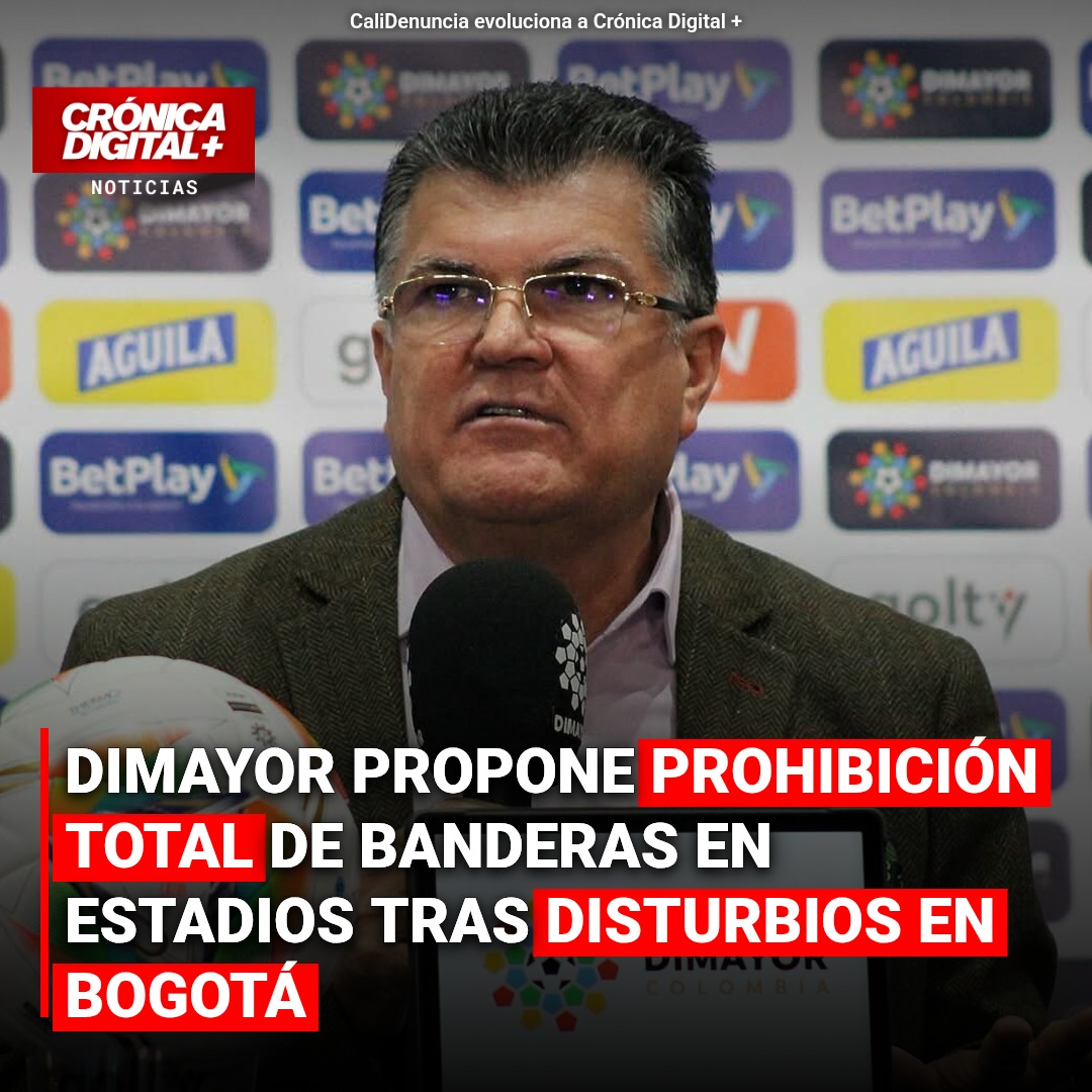 Dimayor propone veto a banderas en estadios tras disturbios en El Campín