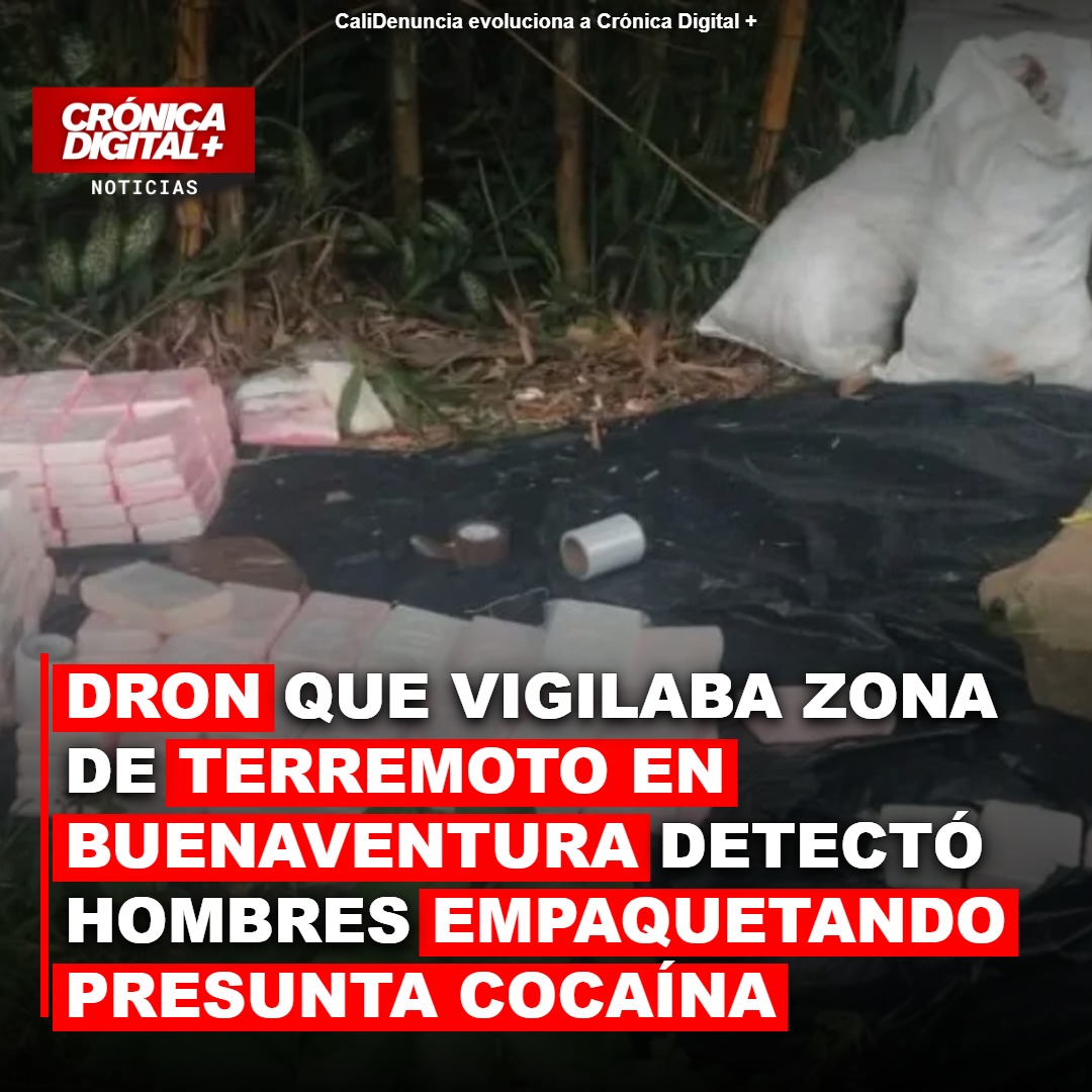 Dron de vigilancia sísmica detecta posible narcotráfico en Buenaventura