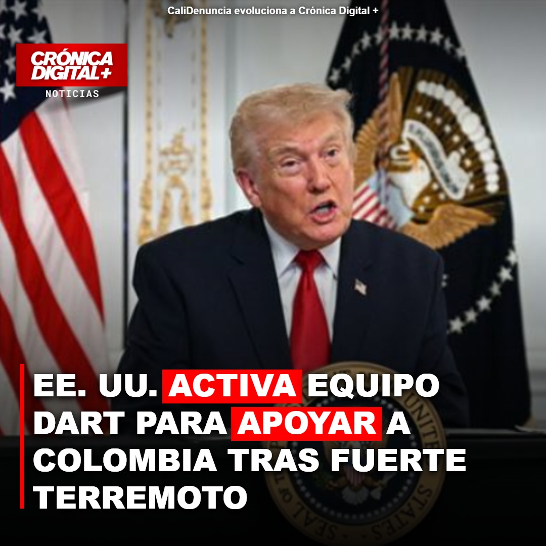 EE. UU. Despliega Equipo DART en Colombia Tras Sismo de 7.4