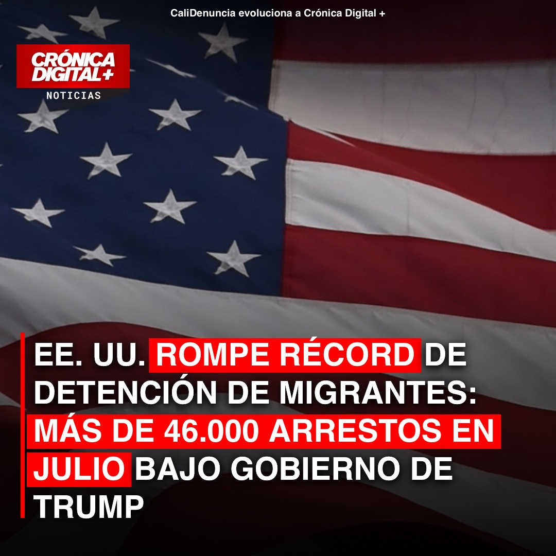 EE. UU. registra récord de 46.000 detenciones migratorias en julio bajo Trump