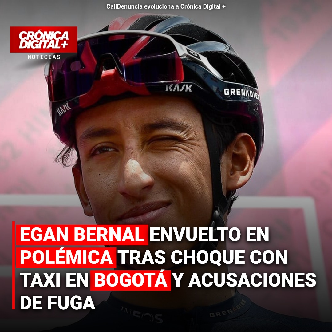 Egan Bernal Envuelto en Polémica por Choque y Acusaciones de Fuga en Bogotá