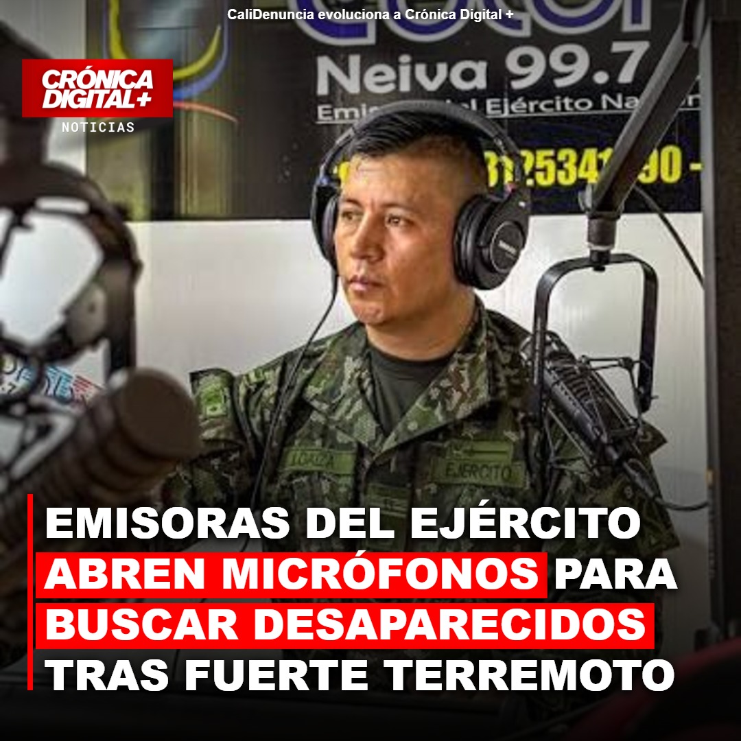 Ejército activa red de emisoras para buscar desaparecidos tras sismo