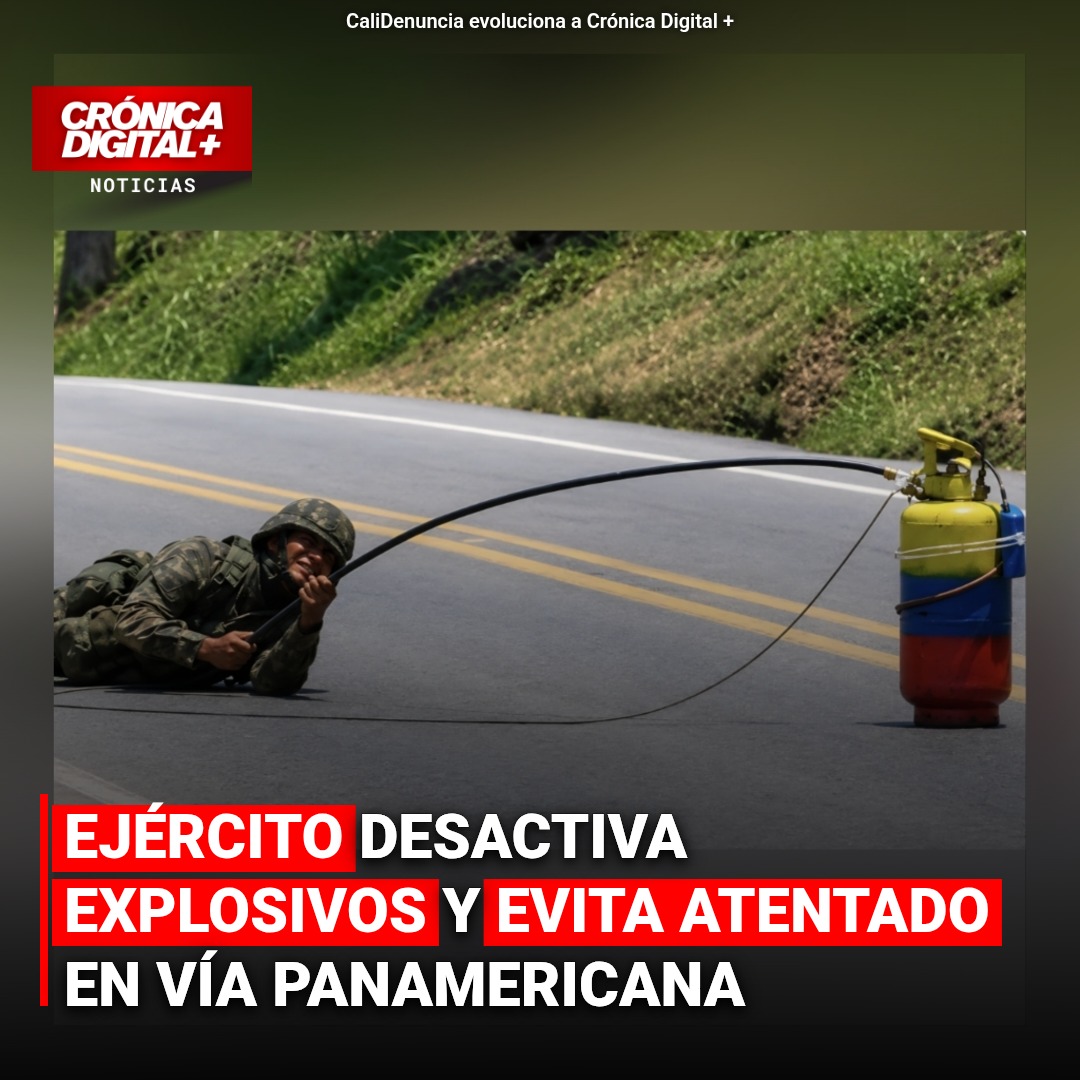 Ejército desactiva explosivos de disidencia en Vía Panamericana