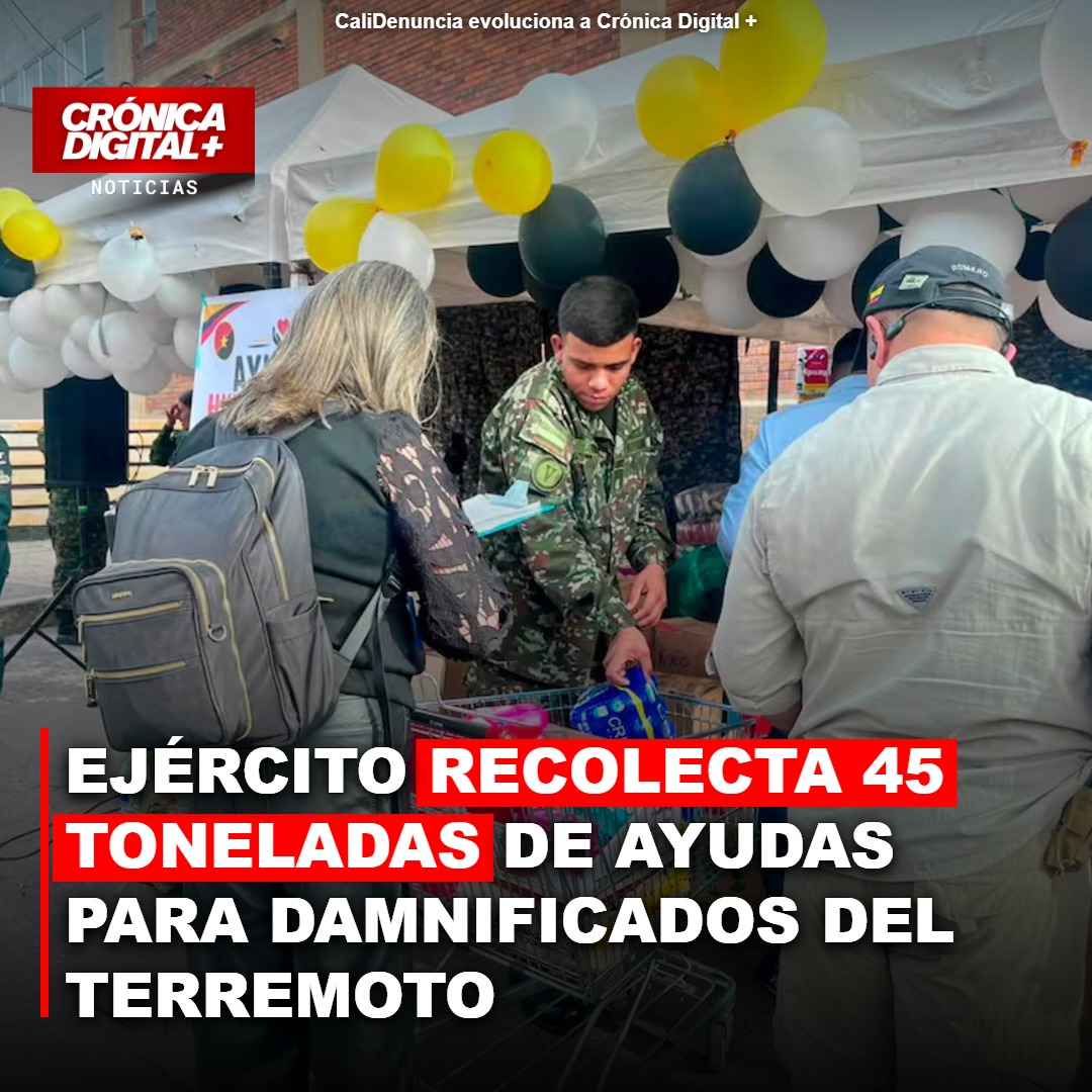 Ejército Nacional Envía 45 Toneladas de Ayuda a Afectados por Terremoto