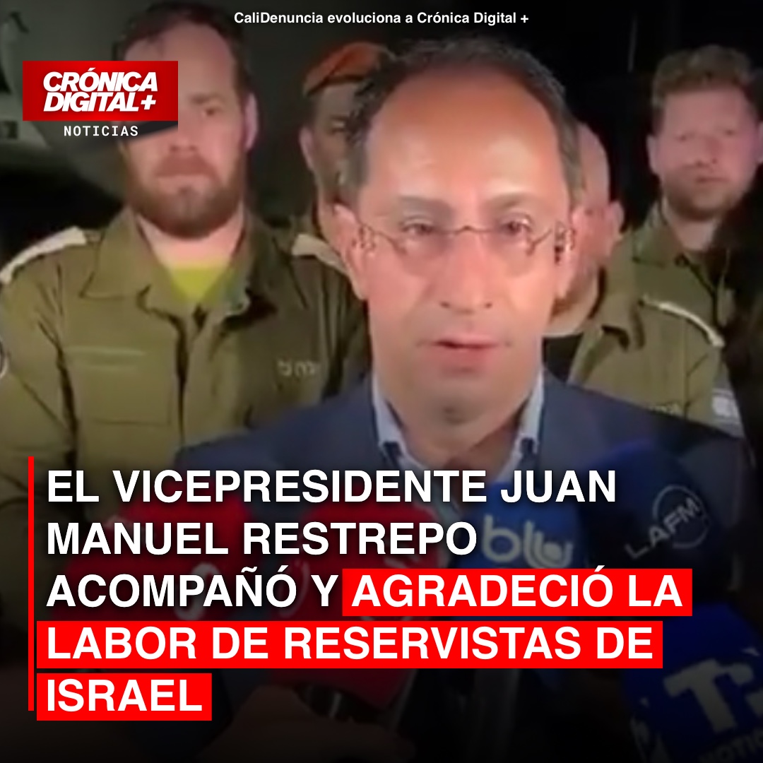 El vicepresidente Juan Manuel Restrepo acompañó y agradeció la labor de la misión de rescate de Israel, integrada por 83 reservistas, que durante 11 días estuvo en la ciudad de Cali