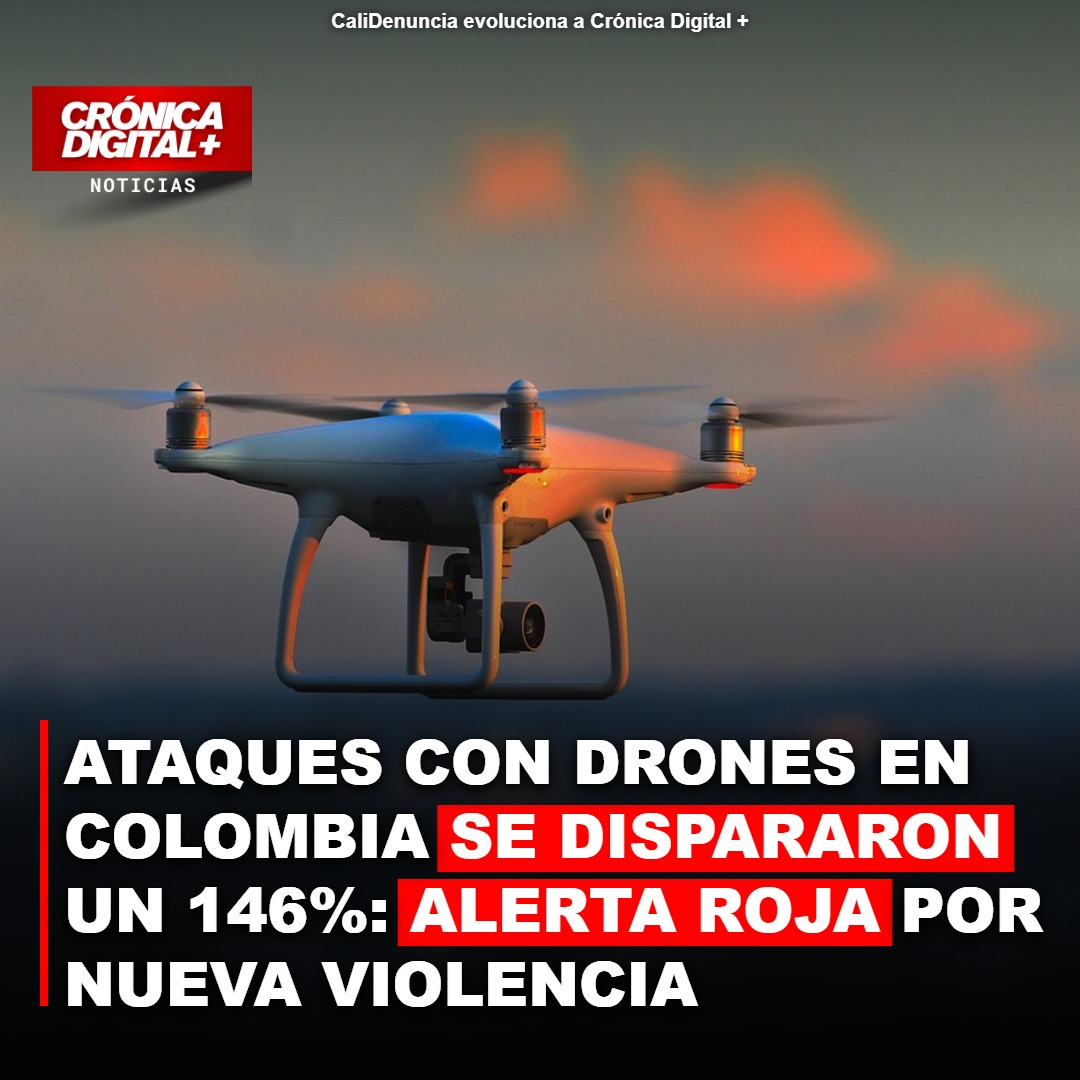 Escalada violenta: ataques con drones aumentan 146% en Colombia