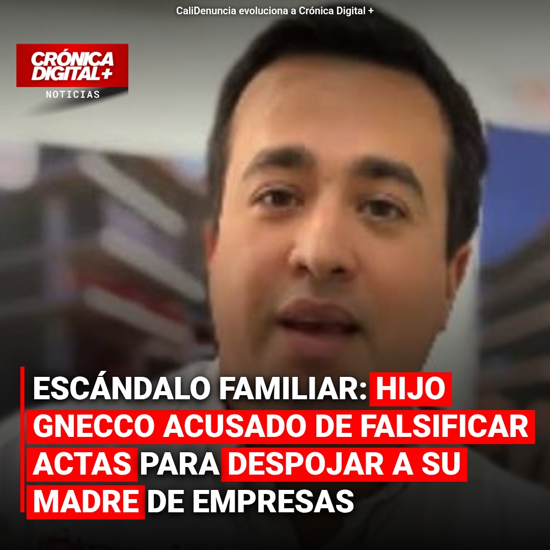 Fiscalía imputa a Jorge Camilo Gnecco por despojar a su madre de empresas