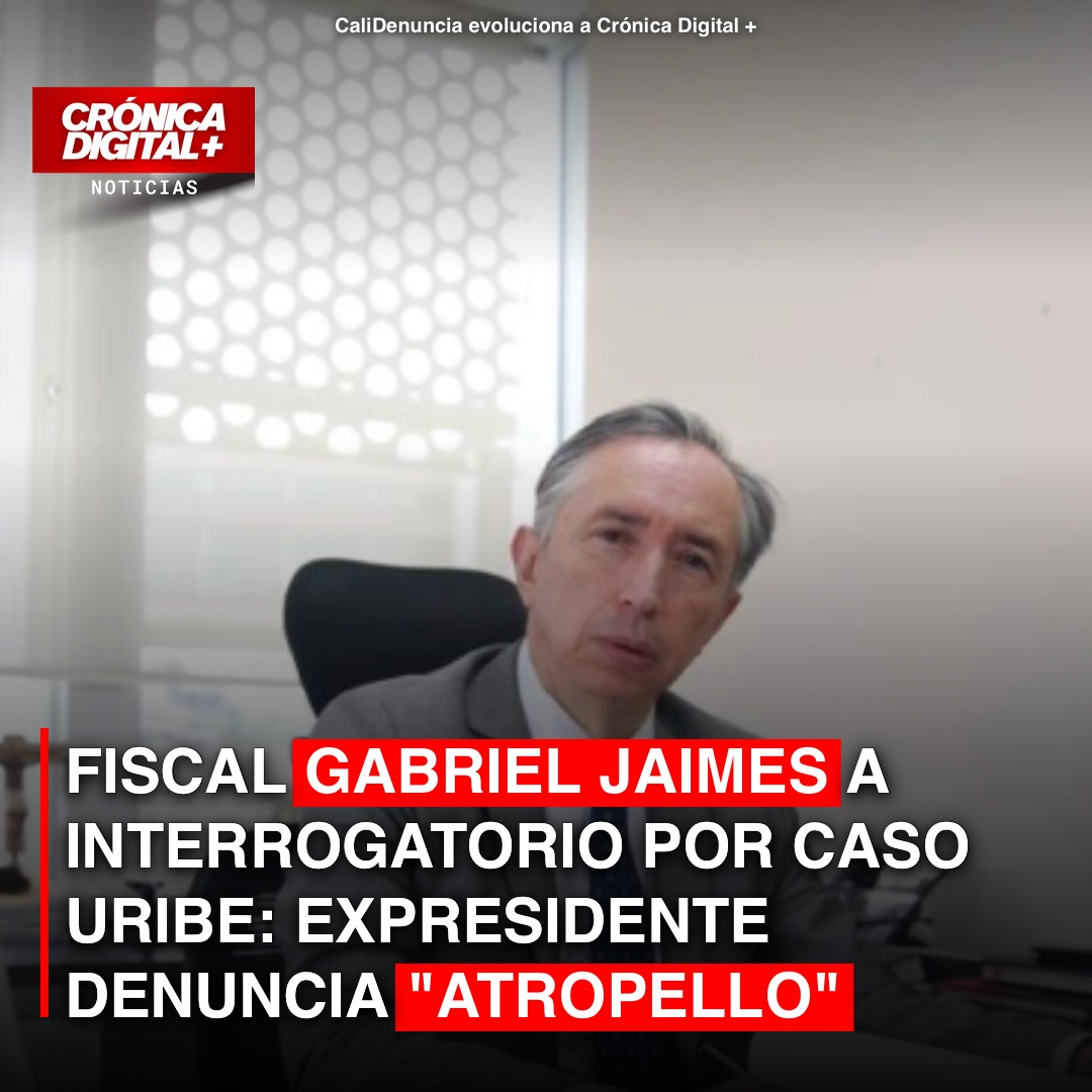 Fiscal Gabriel Jaimes a interrogatorio por caso Uribe, expresidente denuncia «atropello»