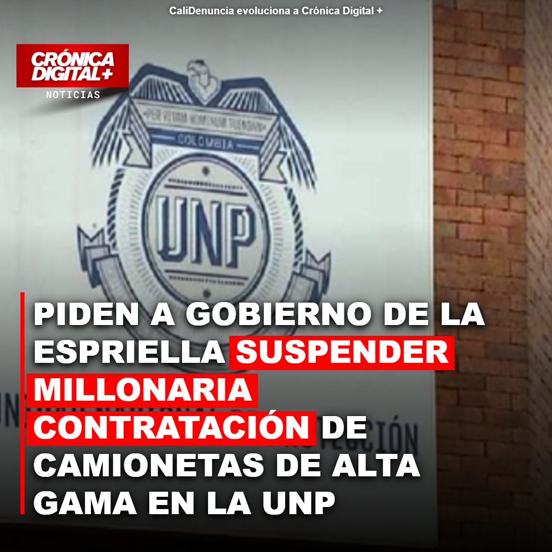 Gobierno de De La Espriella bajo presión por contrato UNP de camionetas de lujo