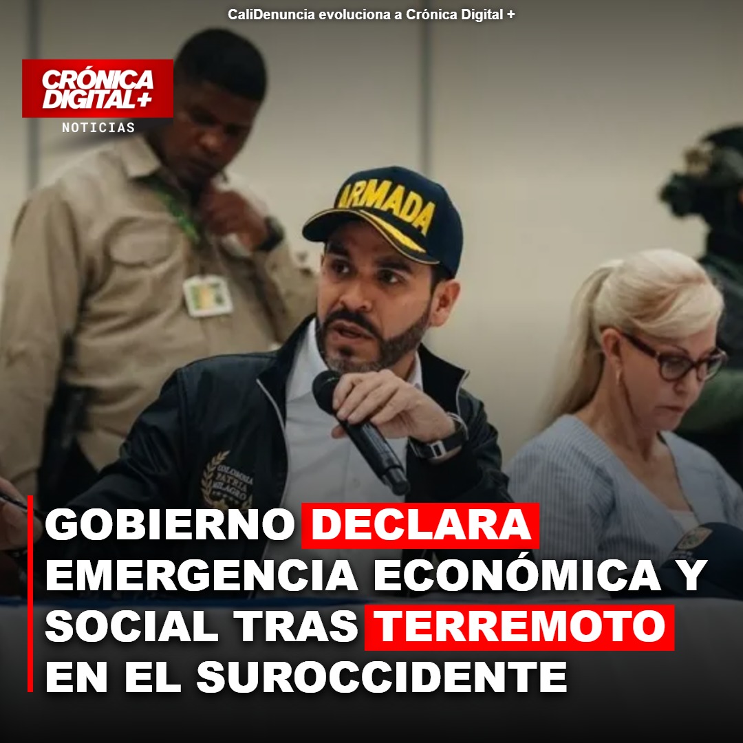 Gobierno declara emergencia económica en suroccidente tras sismo