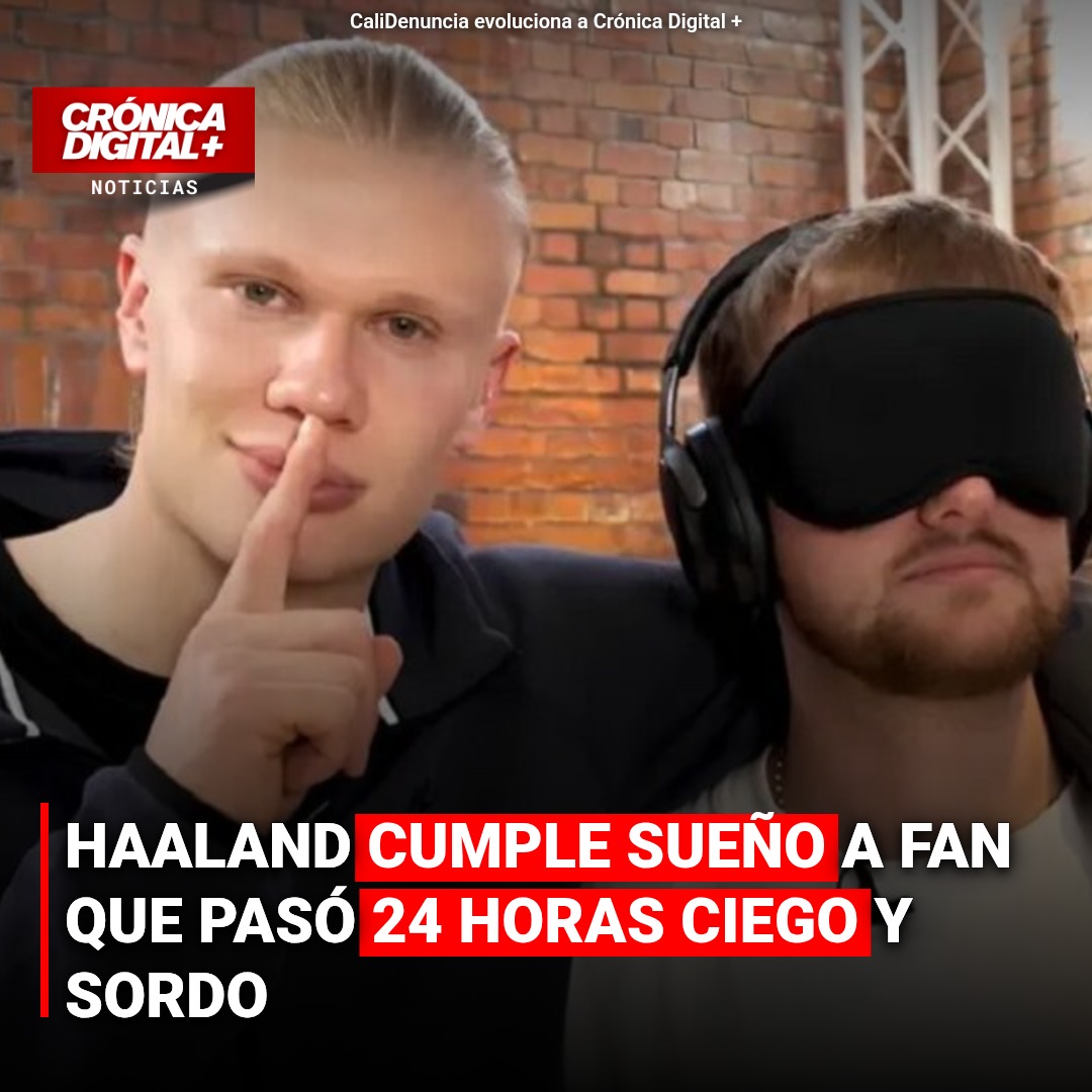 Haaland cumple sueño a fanático de Manchester City tras desafío sensorial