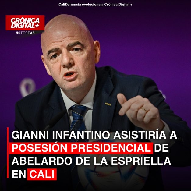 Infantino en Cali: FIFA se sumaría a posesión presidencial de De la Espriella