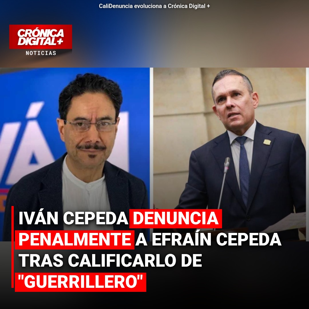Iván Cepeda denuncia penalmente a Efraín Cepeda por acusación de «guerrillero»