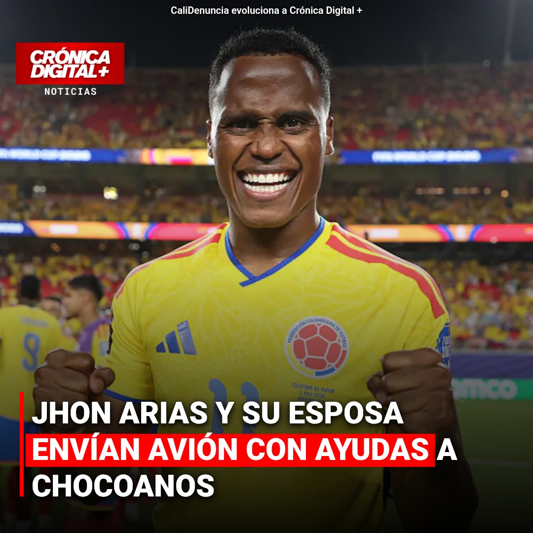 Jhon Arias y su esposa envían avión con ayuda humanitaria a Chocó