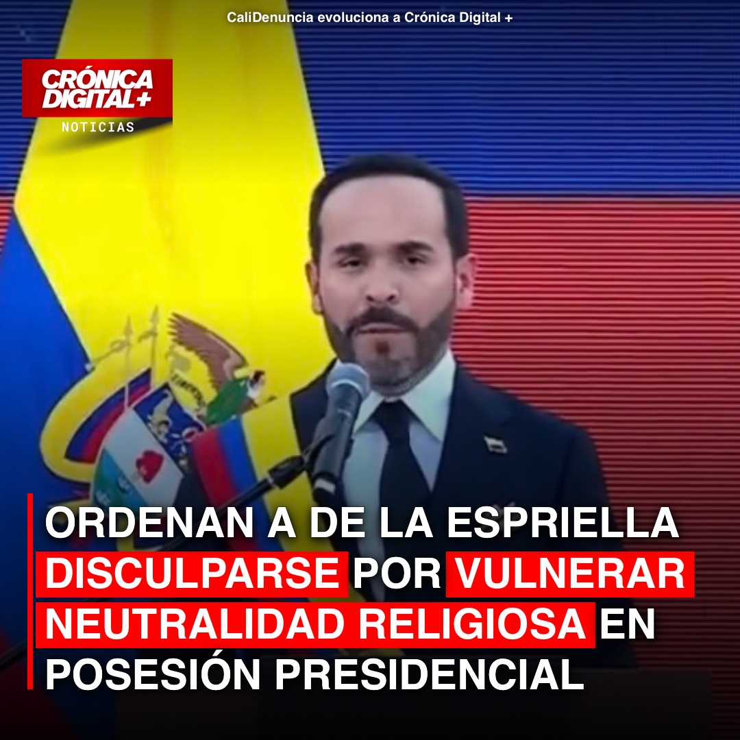 Juez ordena a De la Espriella disculparse por vulnerar laicidad estatal