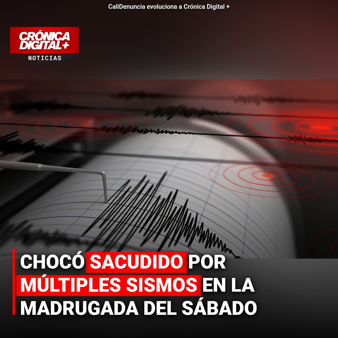 Múltiples sismos remecen Chocó y Nariño en madrugada del sábado