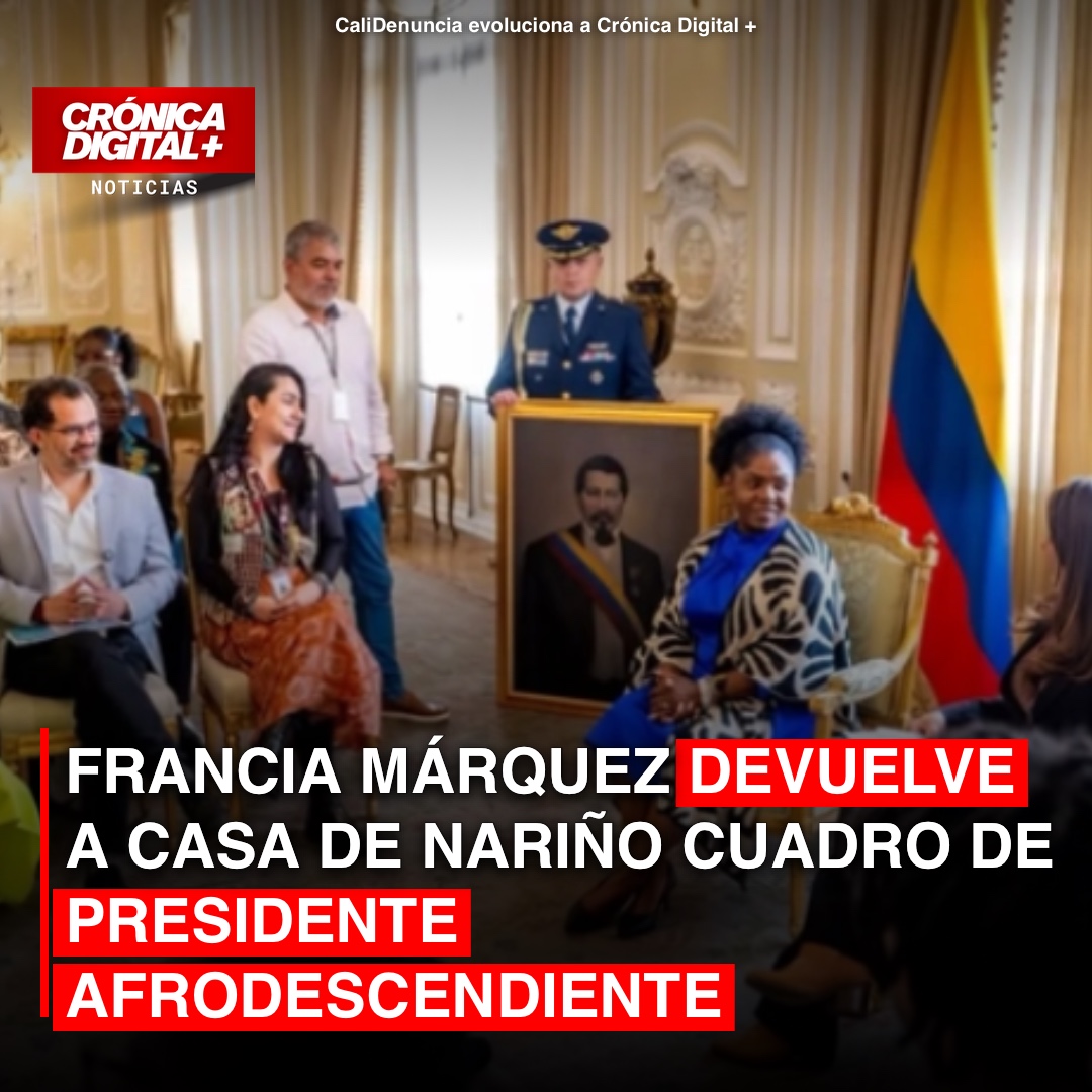 Márquez restituye cuadro de presidente afro a Casa de Nariño en «acto de justicia»