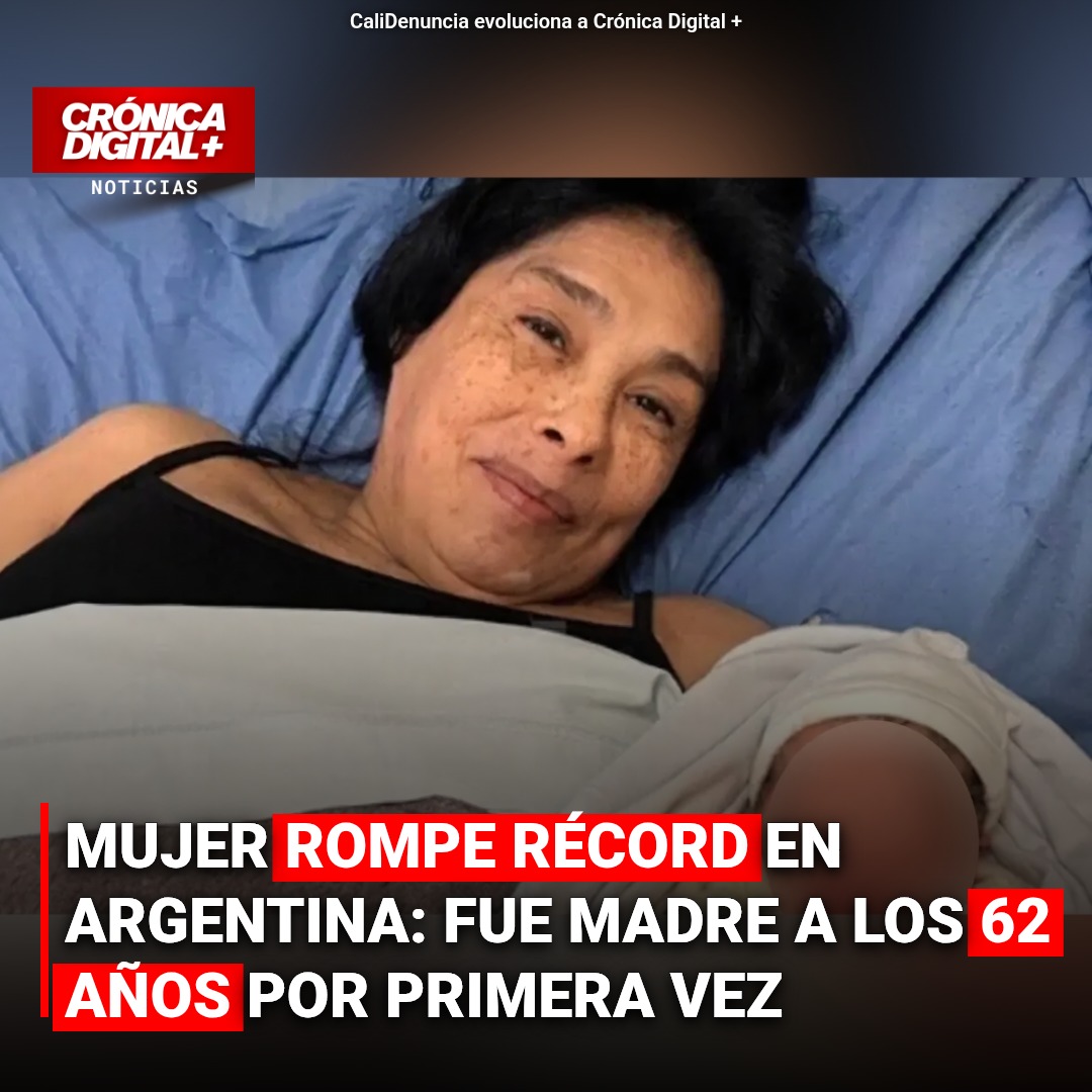Mabel, de 62 años, se convierte en madre por primera vez en Argentina