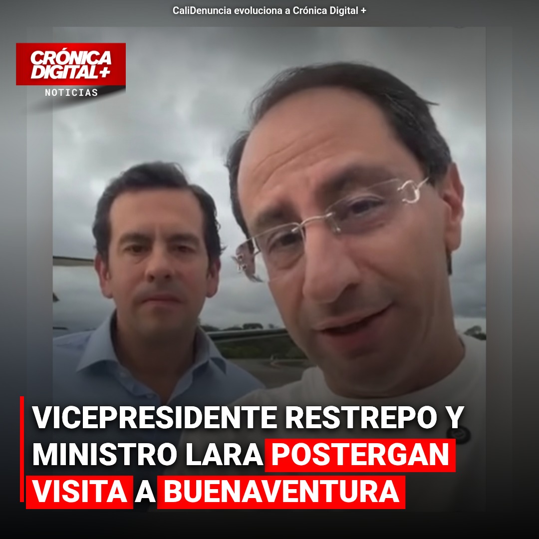Mal clima desvía a Vicepresidente y Ministro del Interior de Buenaventura