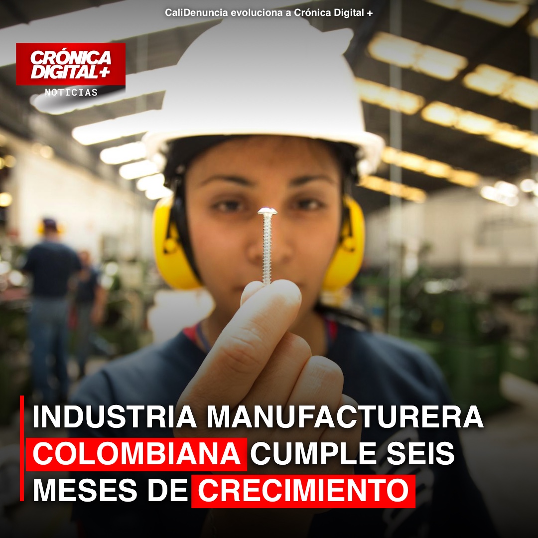 Manufactura colombiana: seis meses de crecimiento impulsados por nuevos pedidos