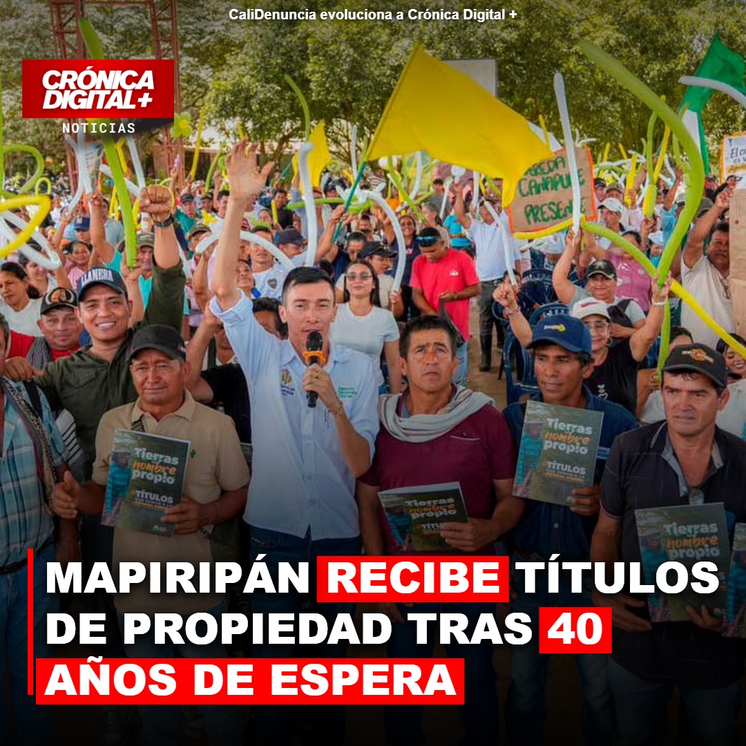 Mapiripán recibe 30 títulos de tierra tras décadas de espera en Meta