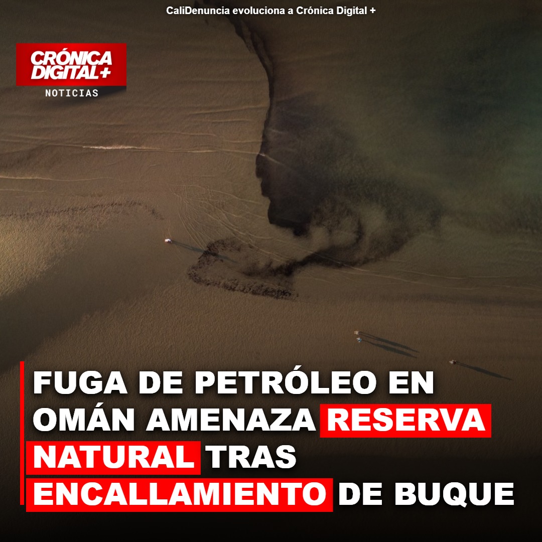 Marea negra por buque encallado en Omán amenaza reserva natural