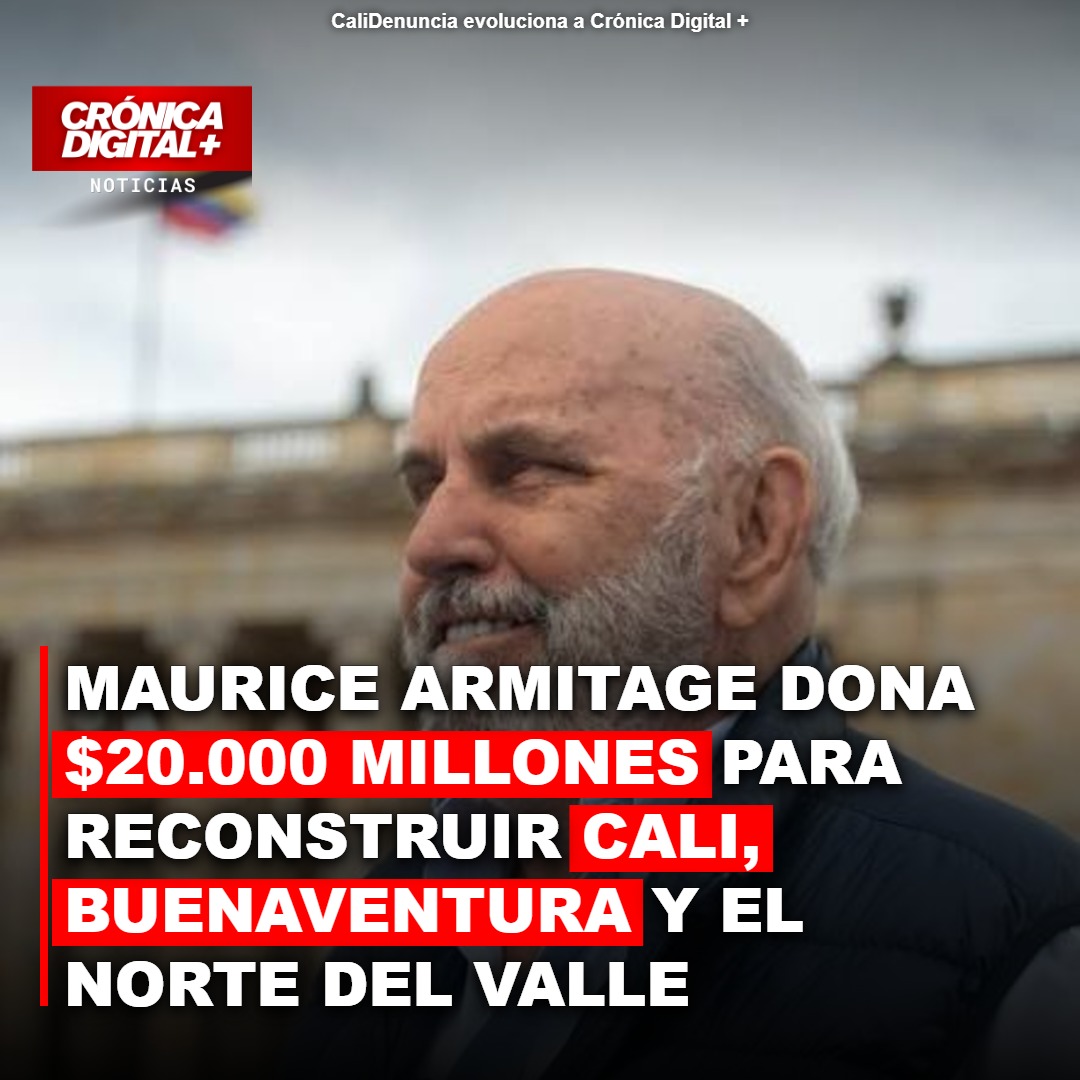 Maurice Armitage dona $20.000 millones para reconstruir Valle del Cauca