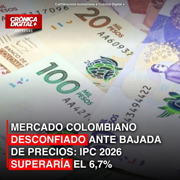 Mercado colombiano escéptico: IPC 2026 superaría el 6,7%