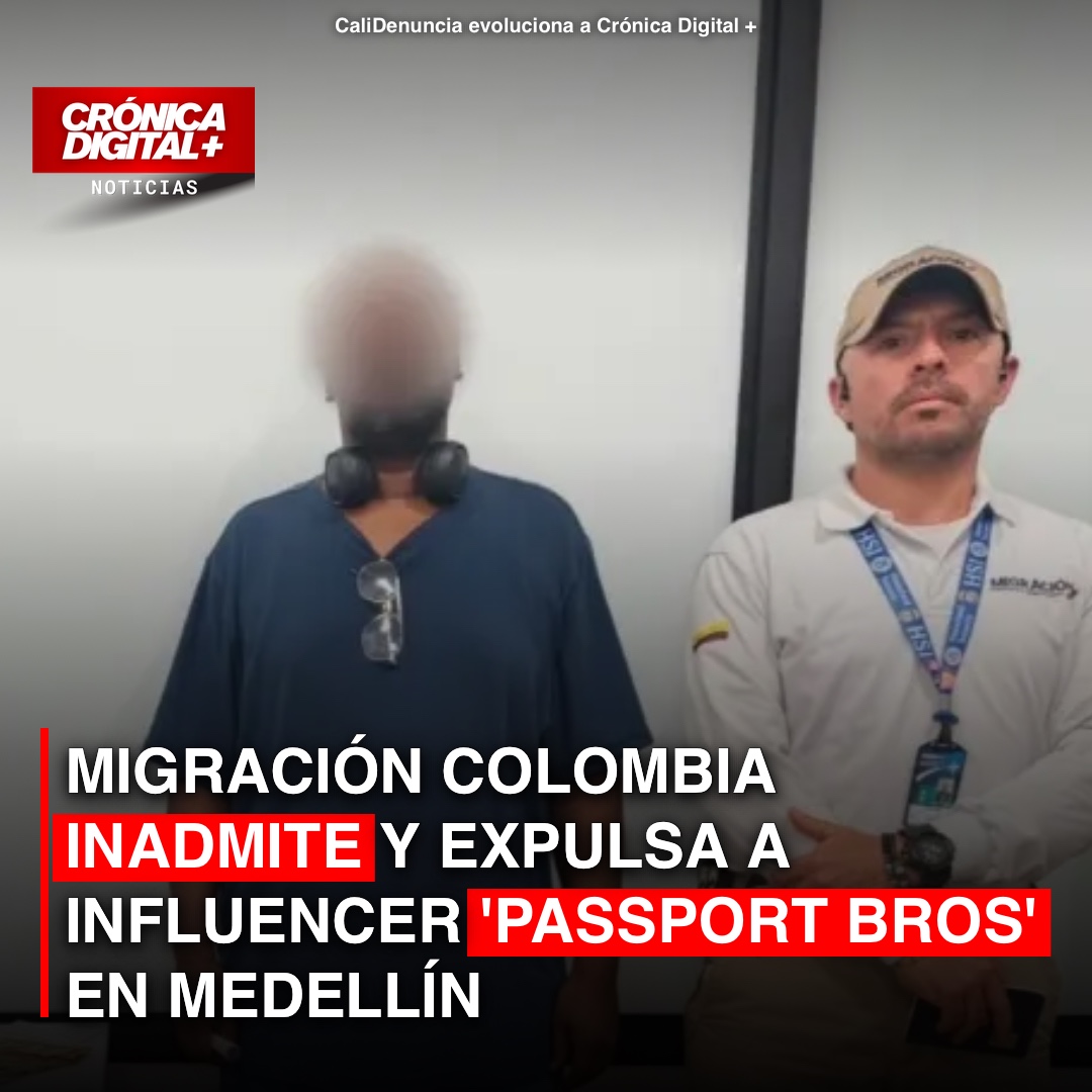 Migración Colombia expulsa a influencer «Passport Bros» de Medellín