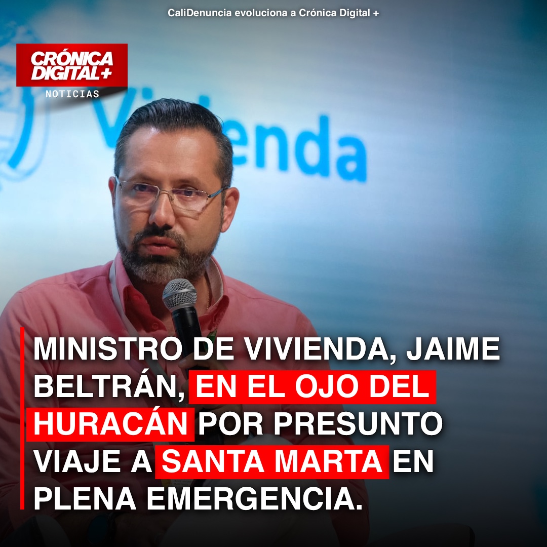 Ministro de Vivienda, Jaime Beltrán, bajo escrutinio por viaje en crisis