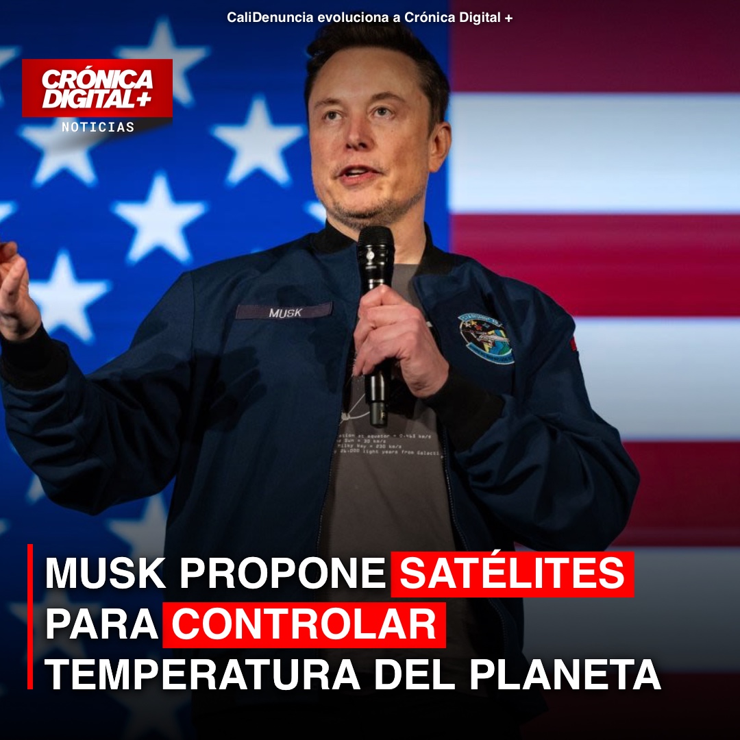 Musk plantea satélites lunares para controlar clima terrestre