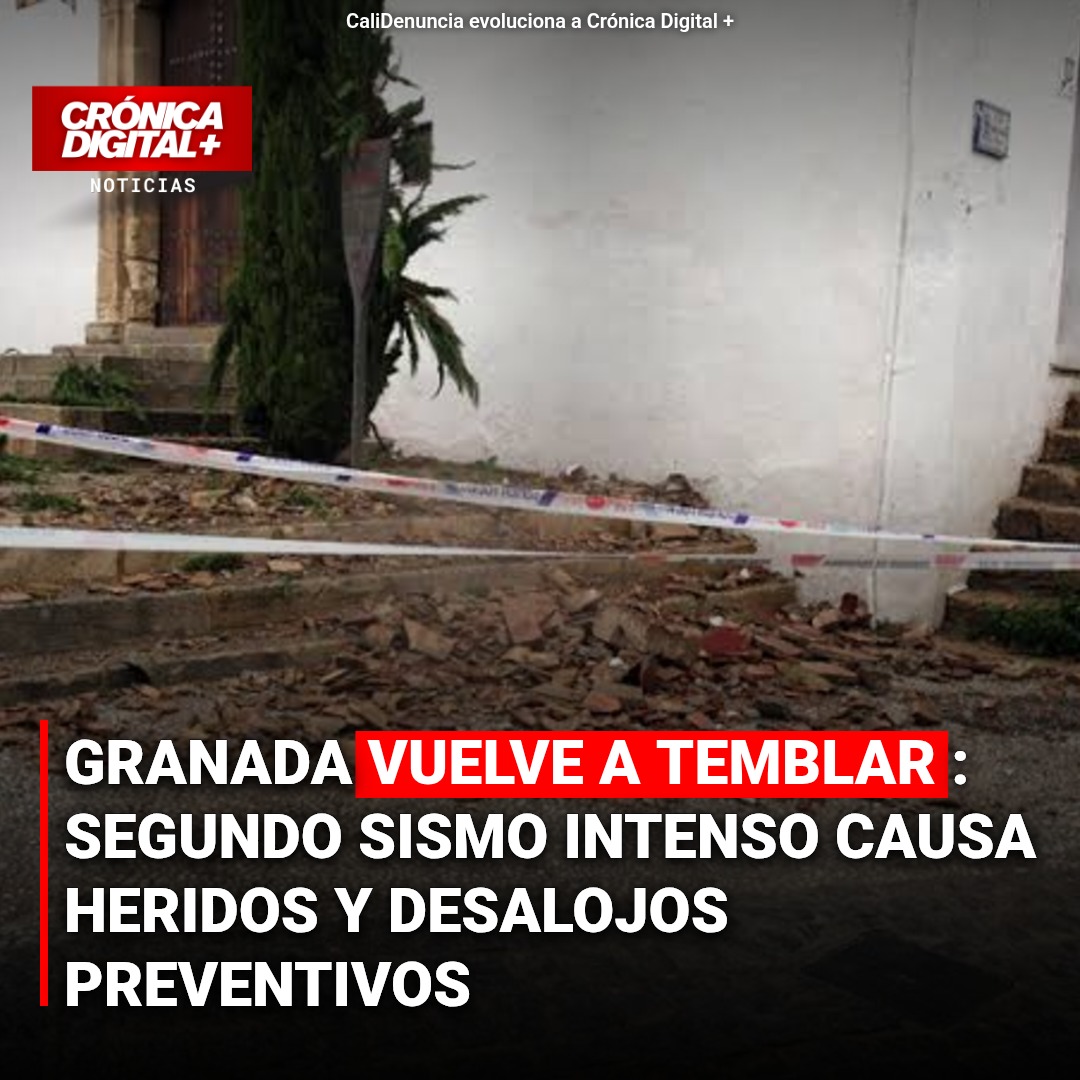 Nuevo sismo de magnitud 4.7 sacude Granada, España; reportan heridos y desalojos