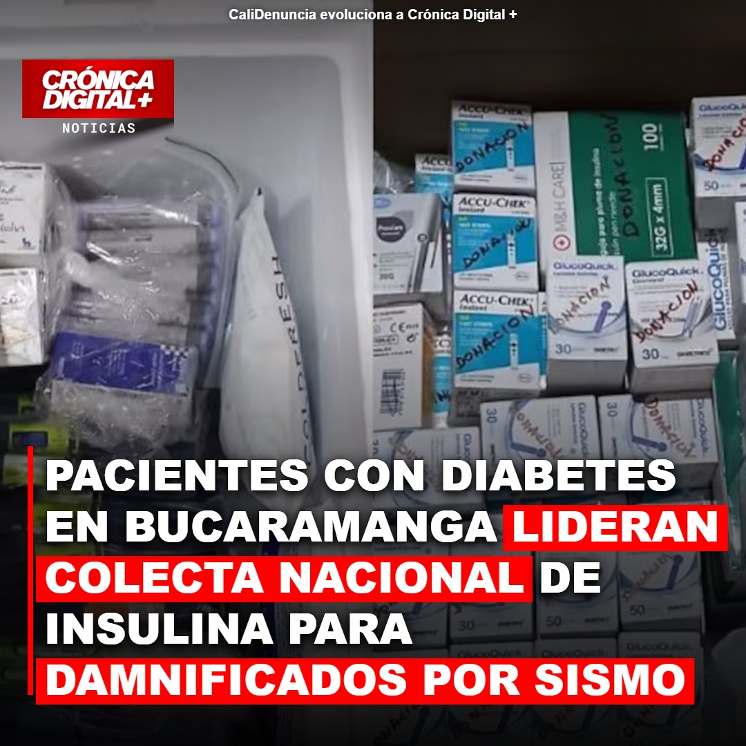 Pacientes diabéticos lideran colecta de insulina para damnificados por sismo