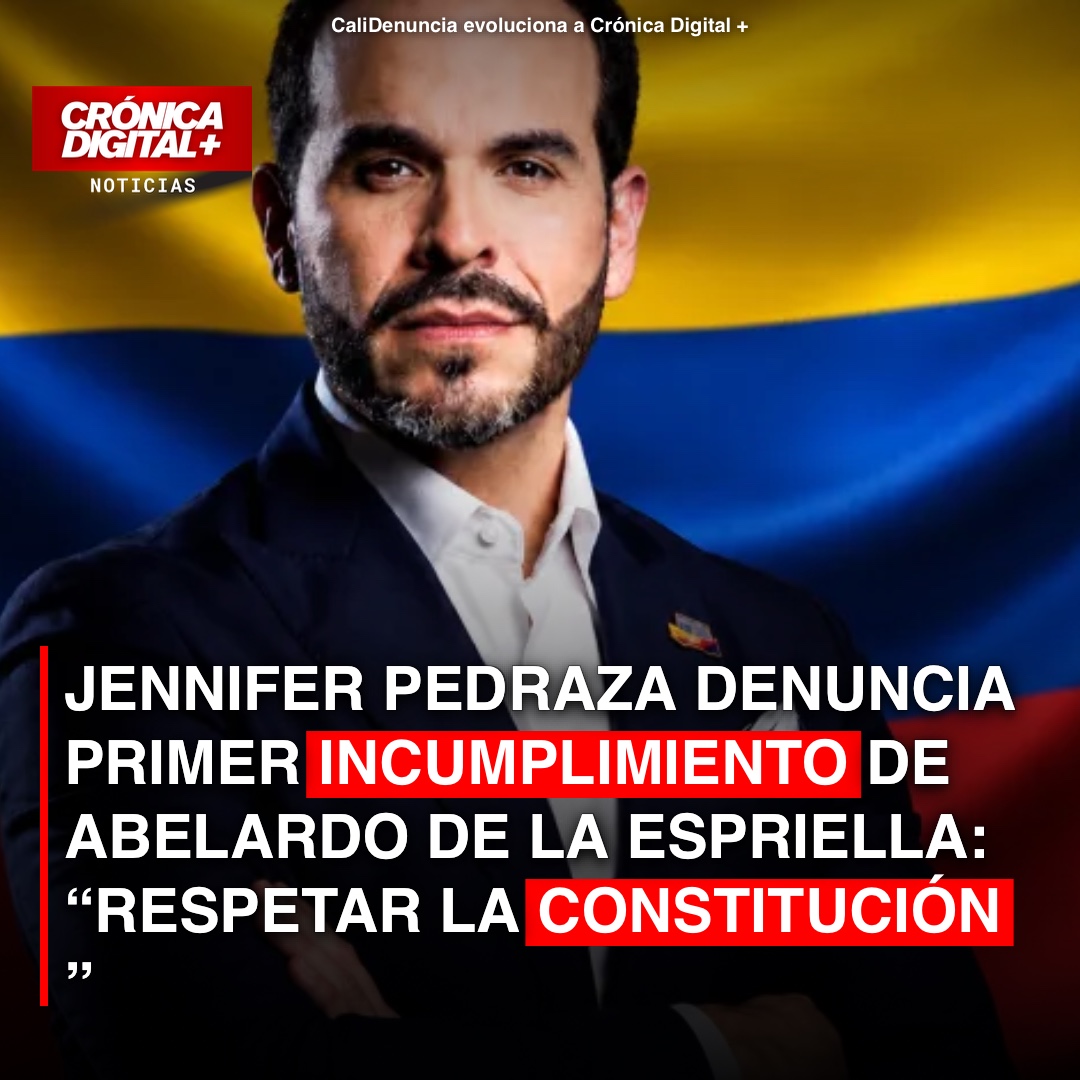 Pedraza denuncia a De la Espriella por incumplir la Constitución en su posesión
