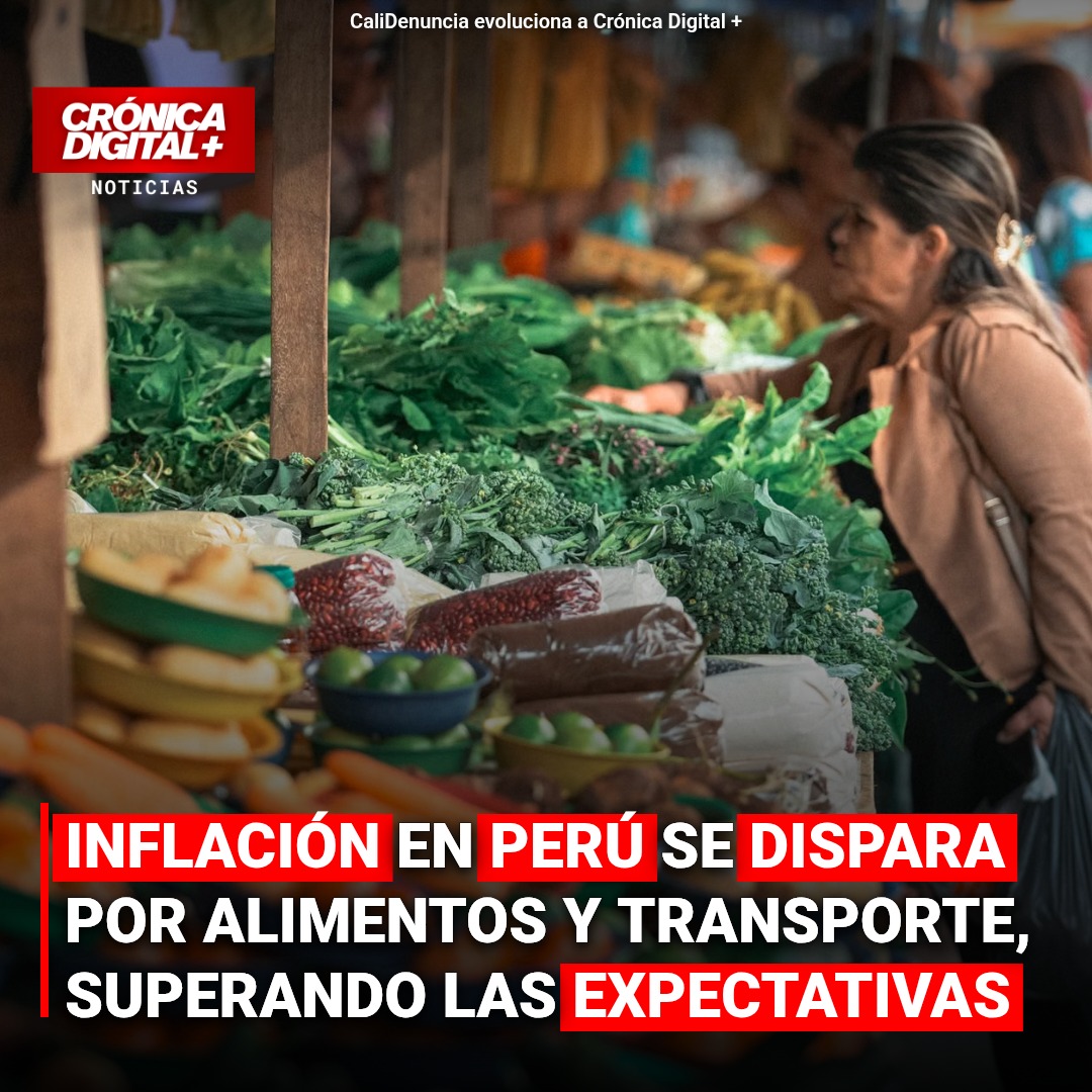 Perú: Inflación supera 4% por alimentos y transporte, desafíos para el Banco Central