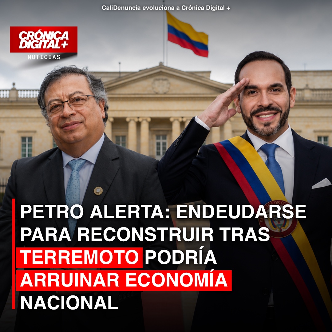 Petro advierte riesgo económico por deuda en reconstrucción tras sismo