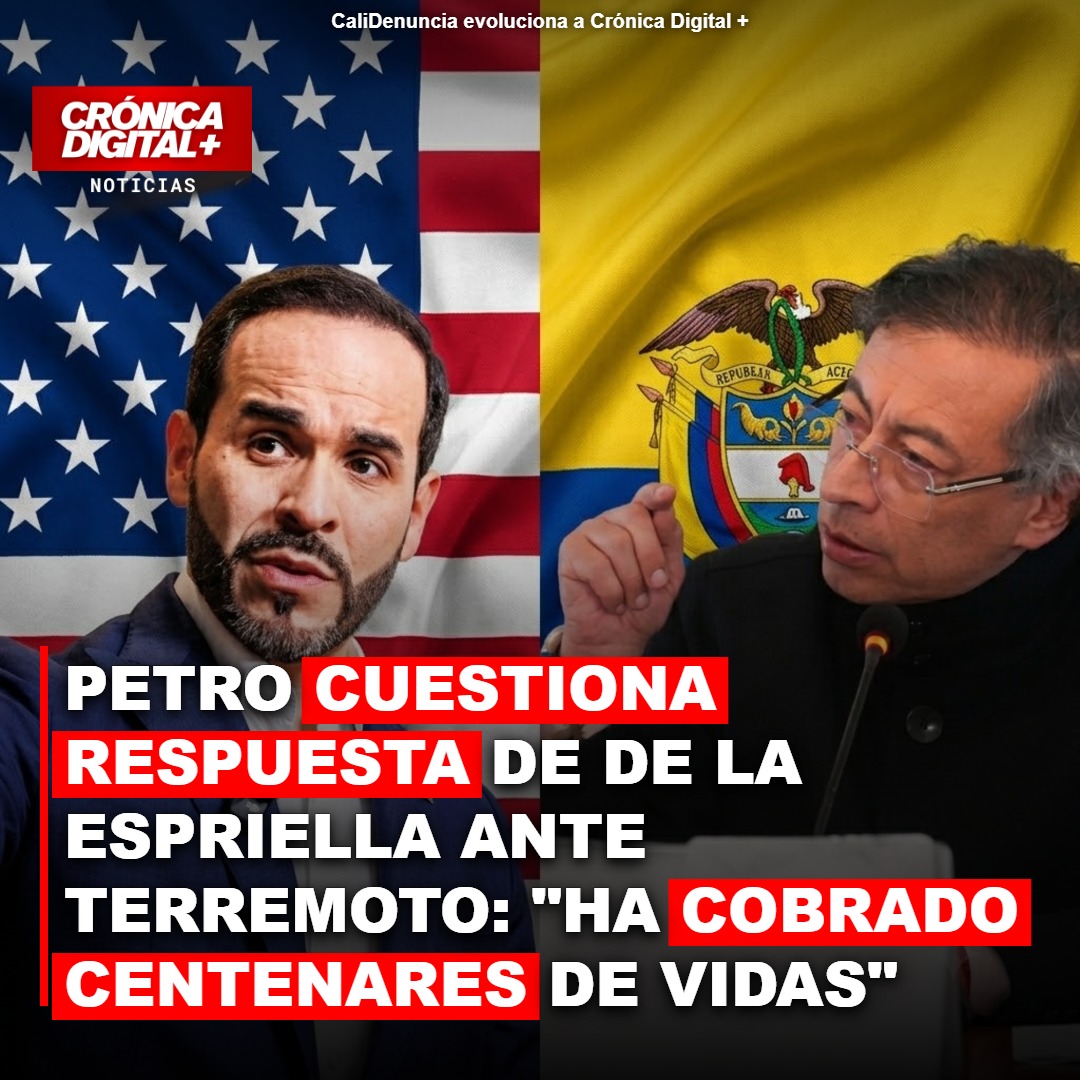 Petro cuestiona gestión de De La Espriella ante terremoto y alerta por vidas