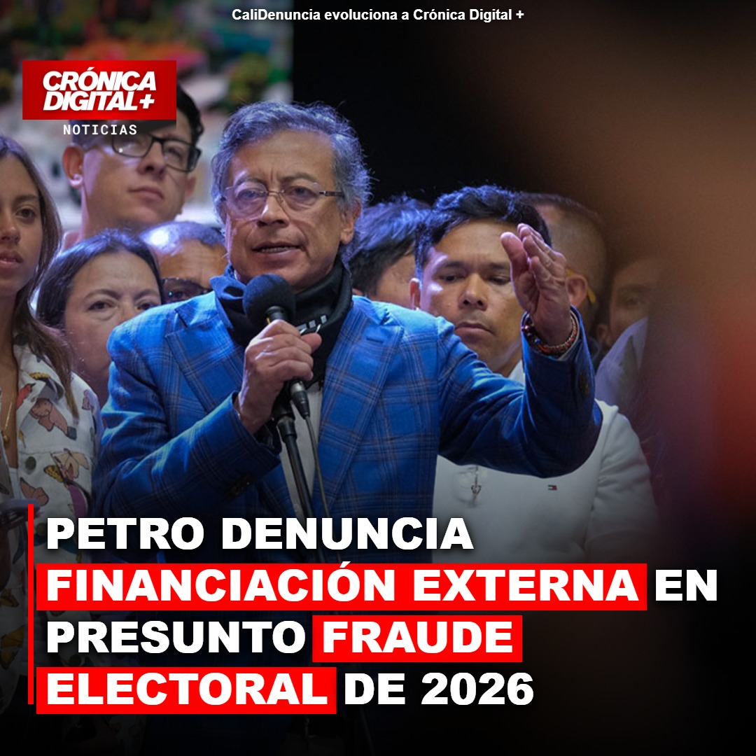 Petro denuncia financiación exterior en presunto fraude electoral de 2026