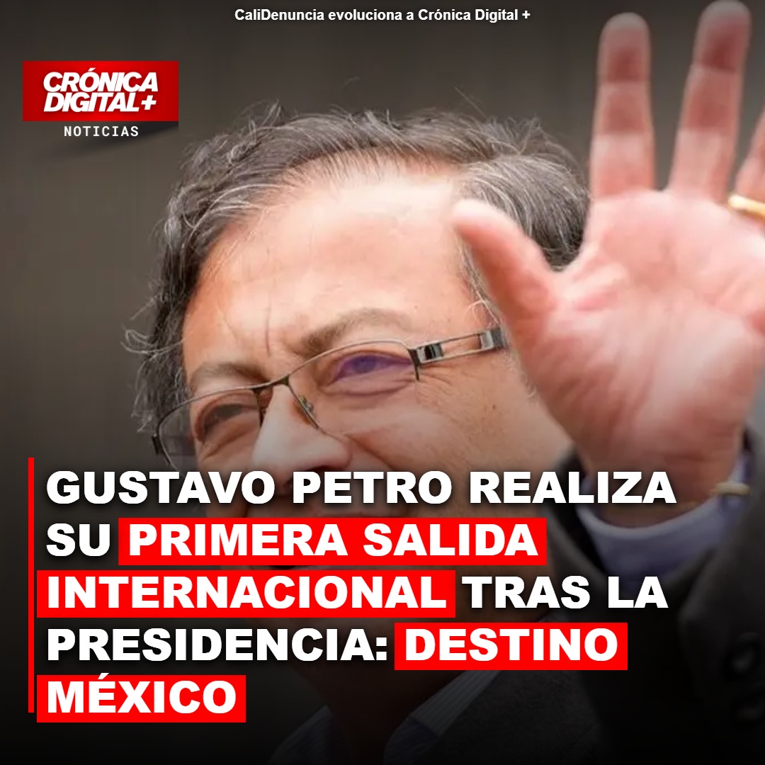 Petro inicia gira internacional en México como expresidente