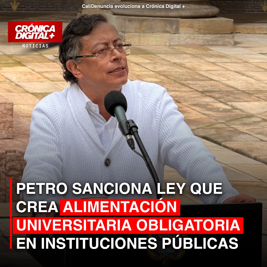 Petro sanciona ley de alimentación universitaria obligatoria