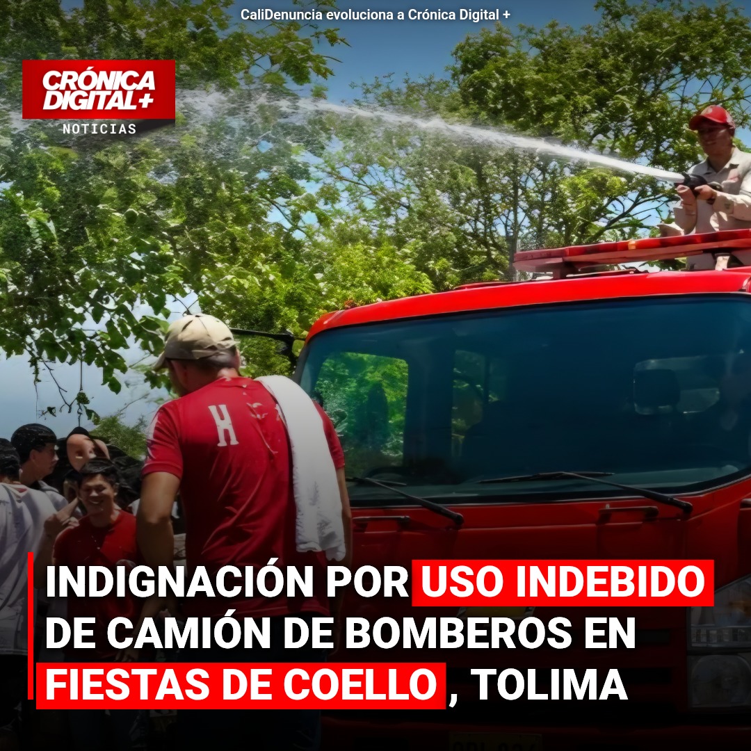 Polémica en Coello: Carro de Bomberos Usado en Fiestas Genera Indignación