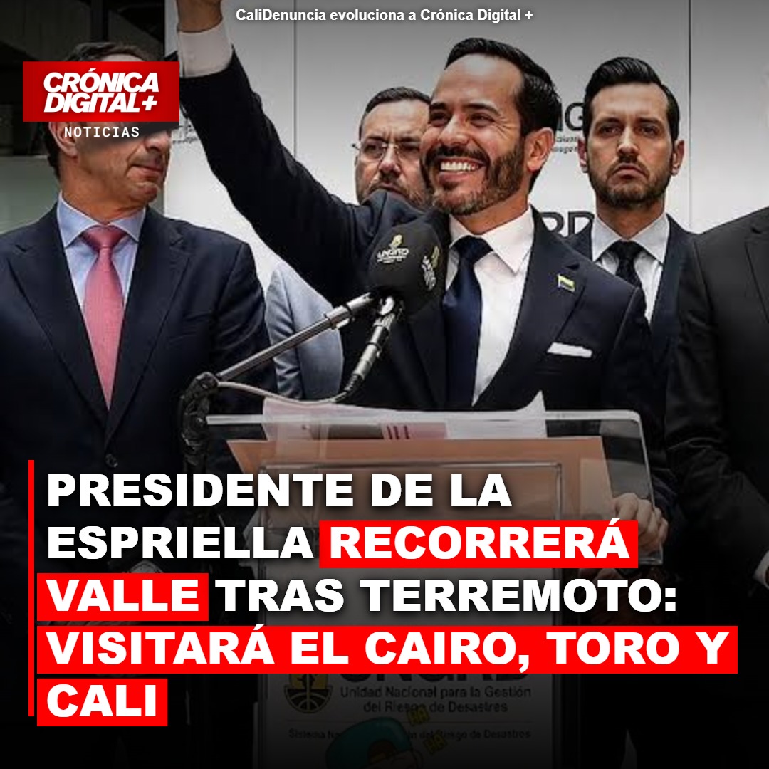 Presidente De la Espriella Evalúa Daños Tras Sismo en Valle del Cauca