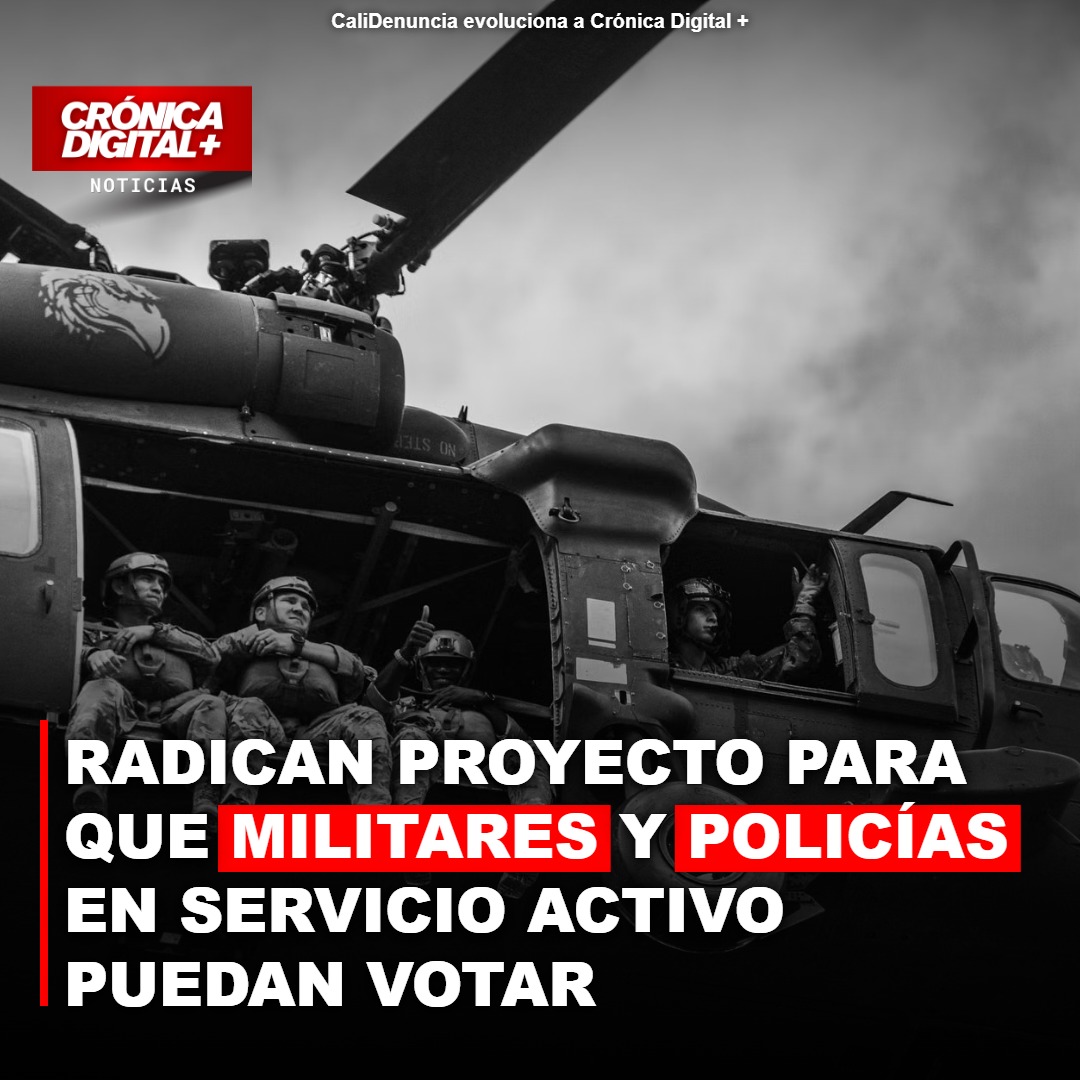 Radican proyecto para que militares activos puedan votar en Colombia