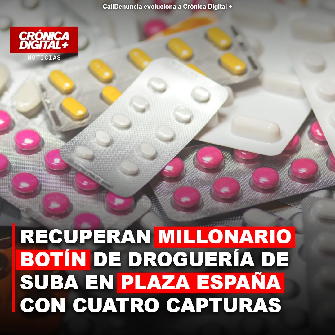 Recuperan 815 millones en dermocosméticos robados de Suba en Bogotá; 4 capturados