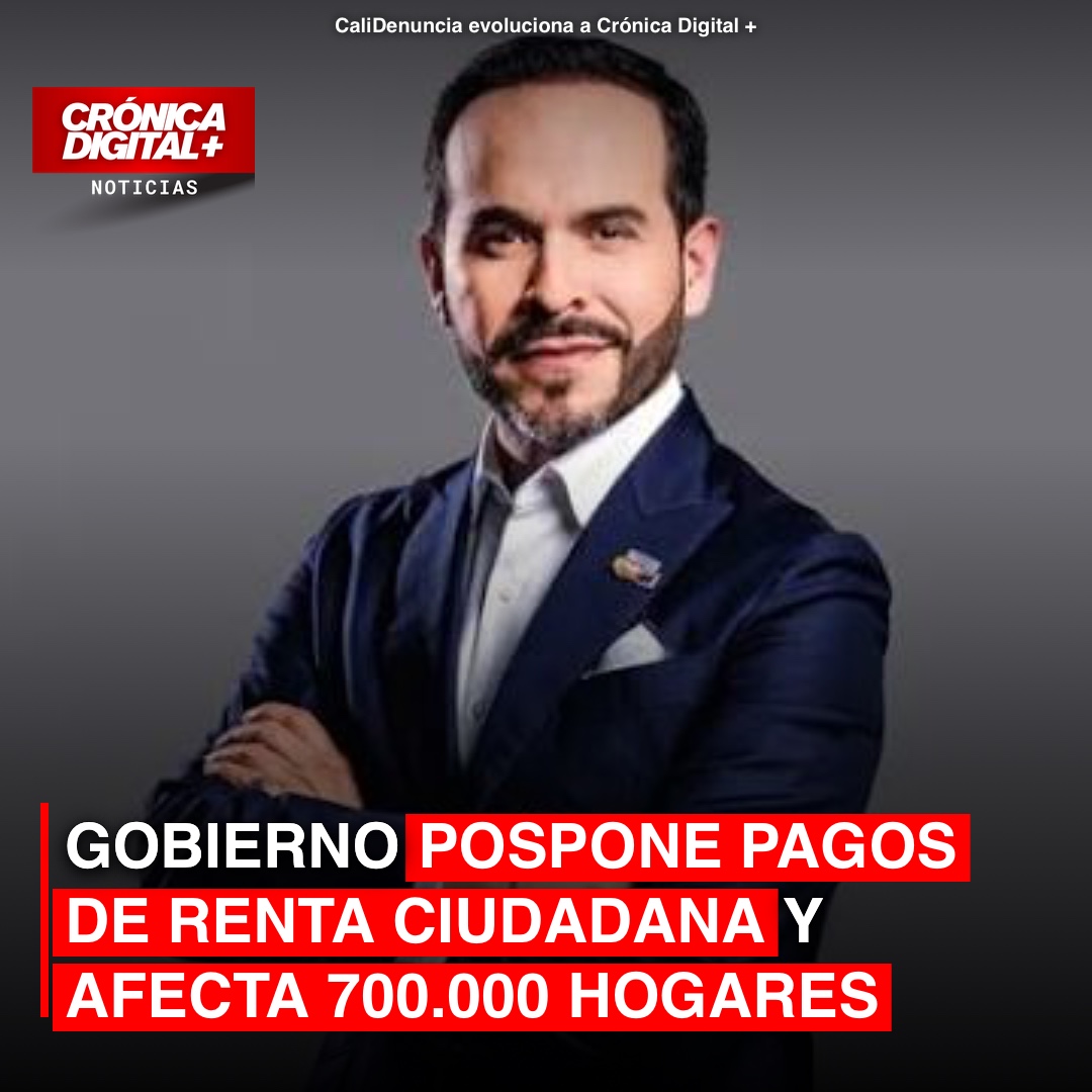 Reprogramación masiva: pagos de Renta Ciudadana aplazados hasta septiembre