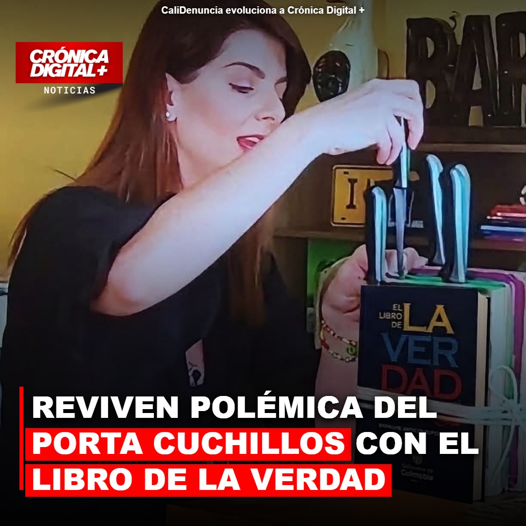 Reviven polémica del porta cuchillos de Carolina Cruz con el «libro de la verdad»