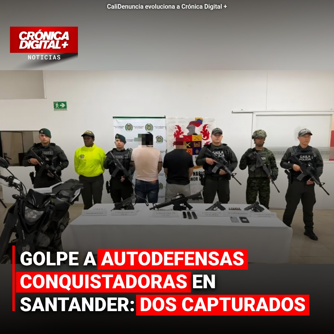 Santander: Operación militar captura a líderes de Autodefensas Conquistadoras