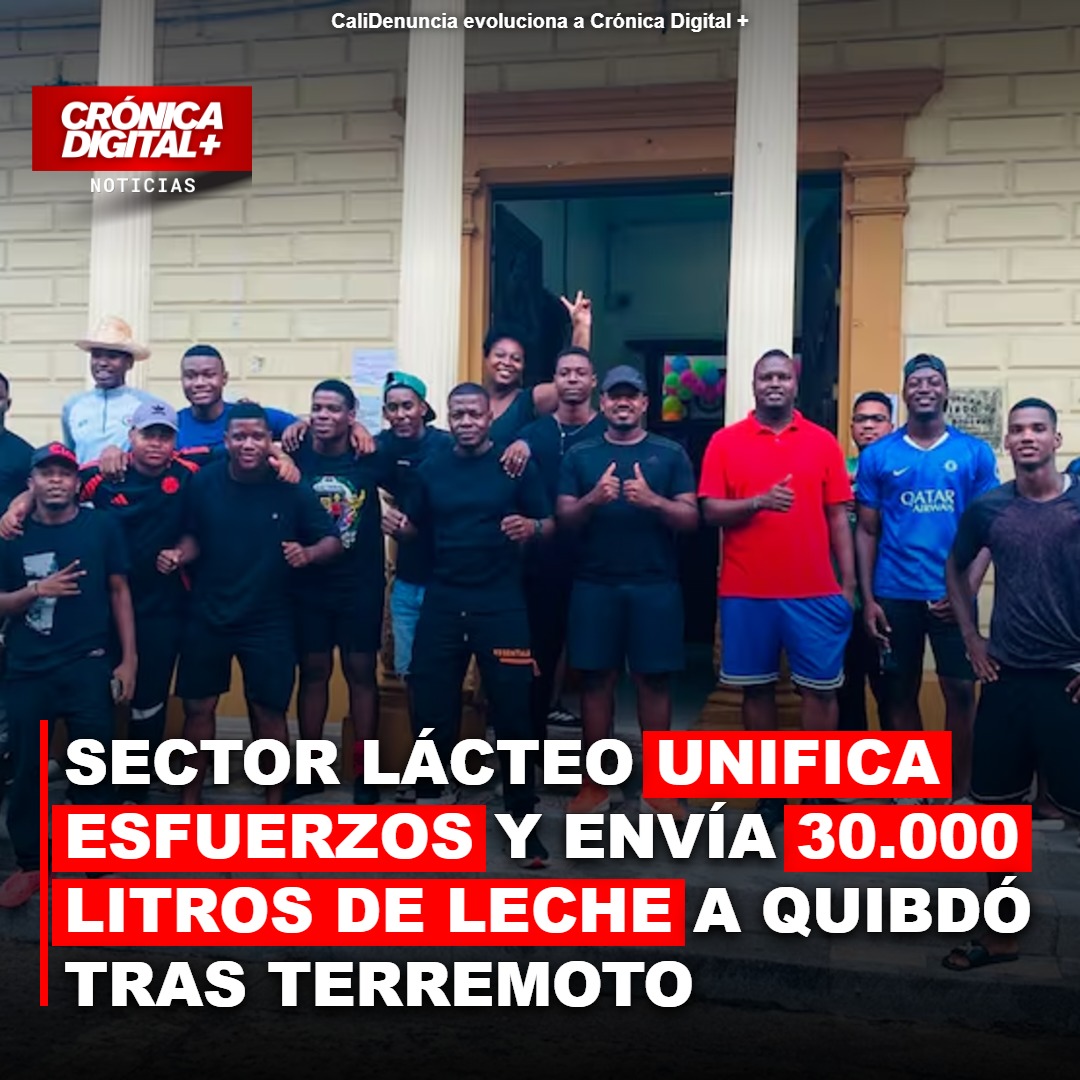 Sector lácteo moviliza 30.000 litros de leche para Quibdó tras sismo