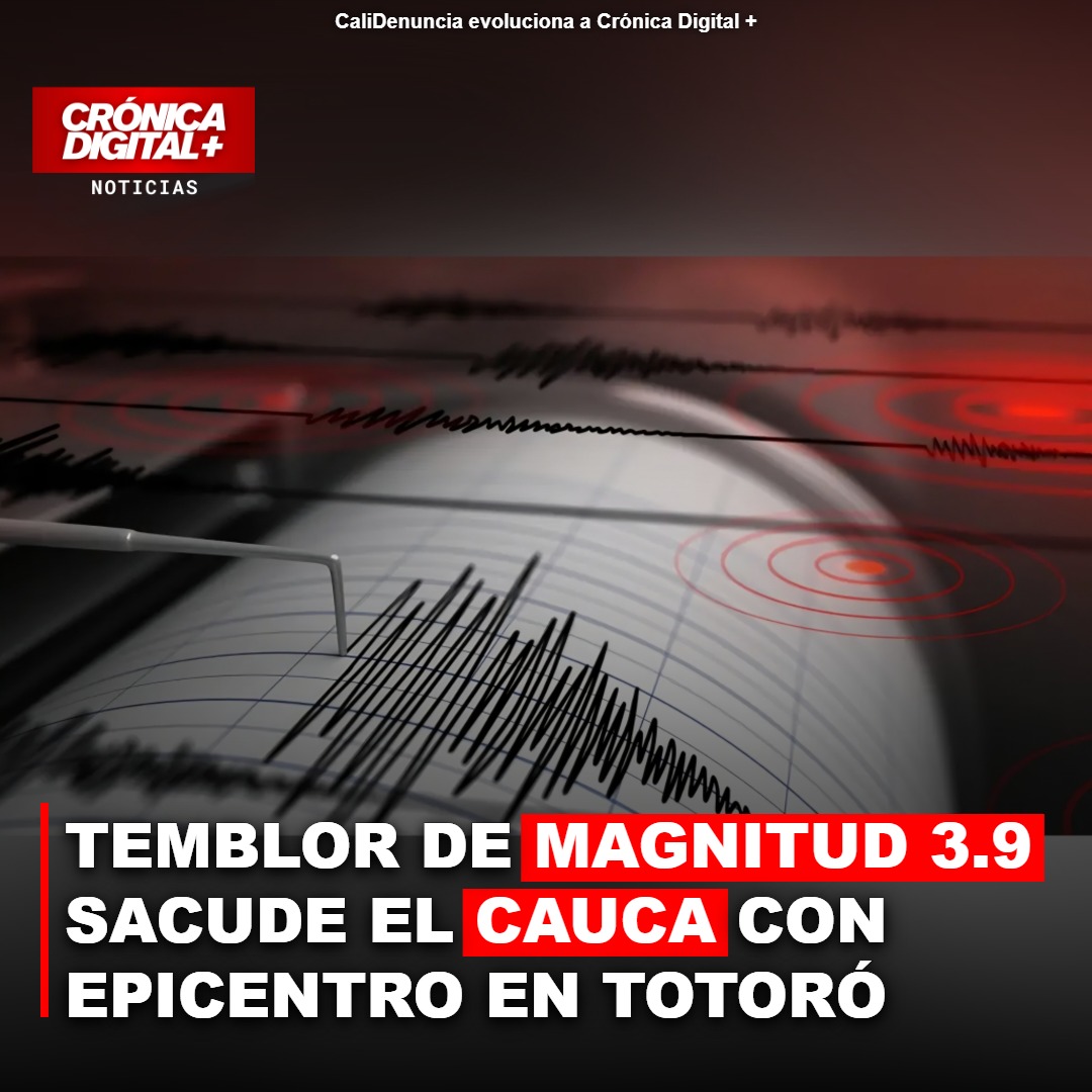Sismo de Magnitud 3.9 sacude Totoró, Cauca: Detalles y Contexto Tectónico